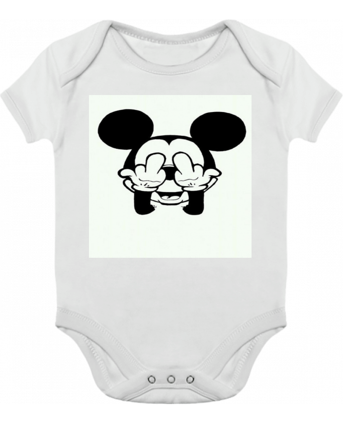 Baby Body Contrast Vetement mickey doigt d'honneur by Designer_TUNETOO