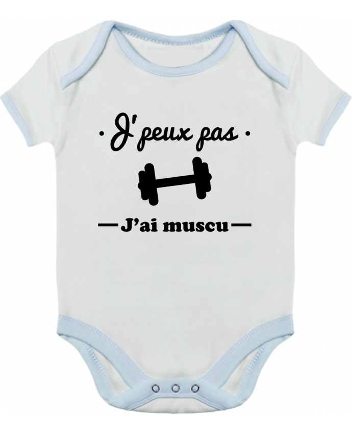 Baby Body Contrast J'peux pas j'ai muscu, musculation by Benichan