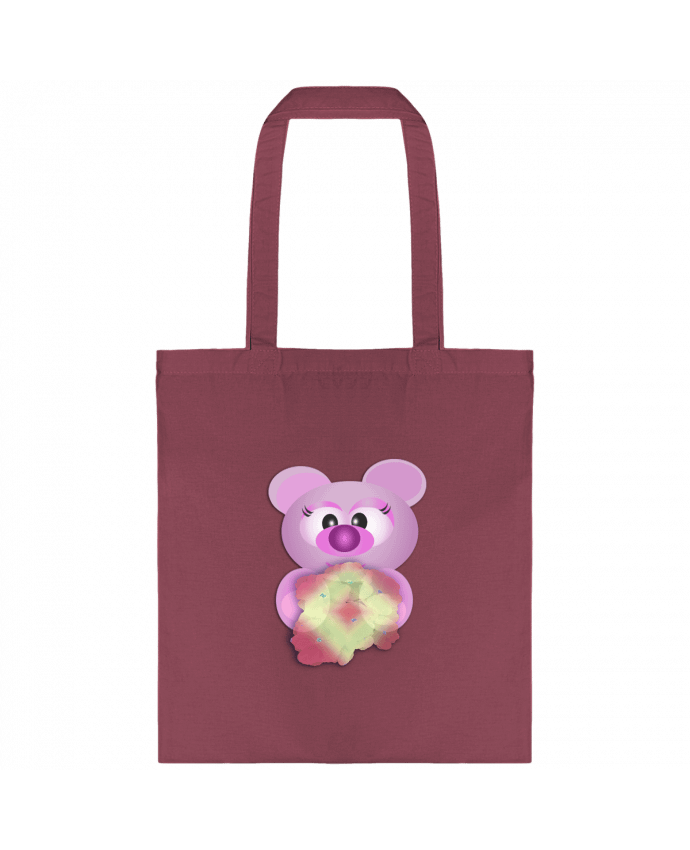 Tote-bag Ourson bleu salut par Claralie