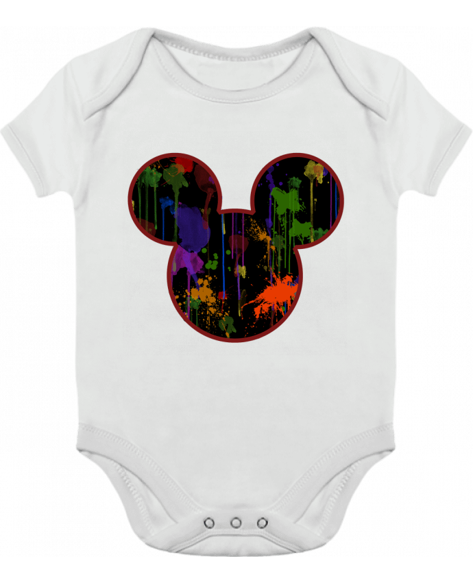 Body Bebé Contraste Tete de Mickey version noir por Tasca
