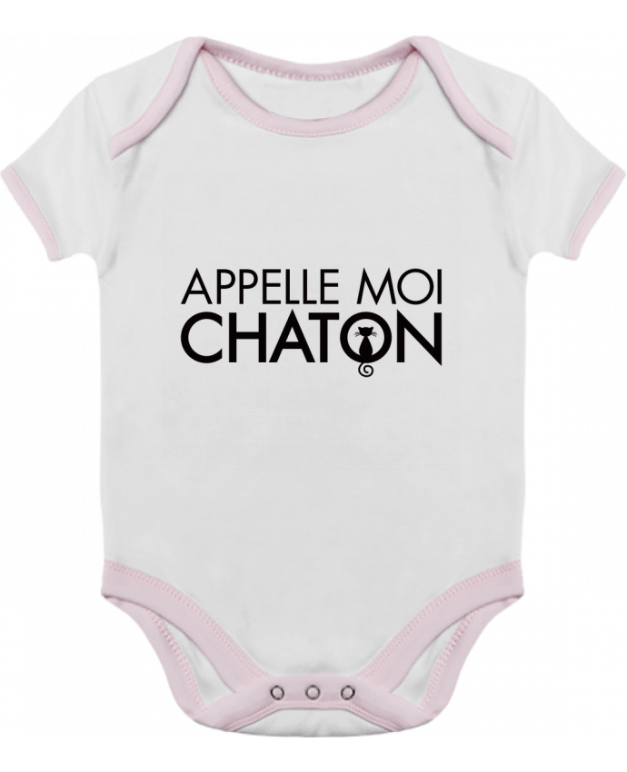 Baby Body Contrast Appelle moi Chaton by Freeyourshirt.com