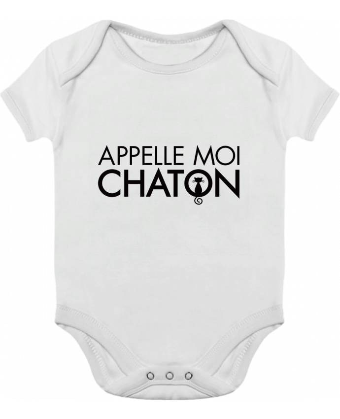 Baby Body Contrast Appelle moi Chaton by Freeyourshirt.com
