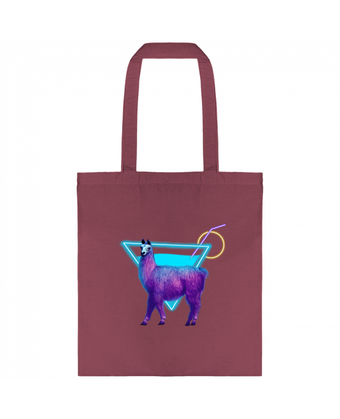 Tote-bag Alpaga synthwave par Morin BLANC