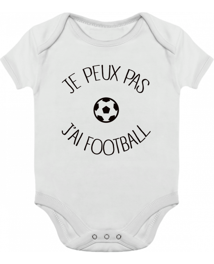 Baby Body Contrast Je peux pas j'ai Football by Freeyourshirt.com