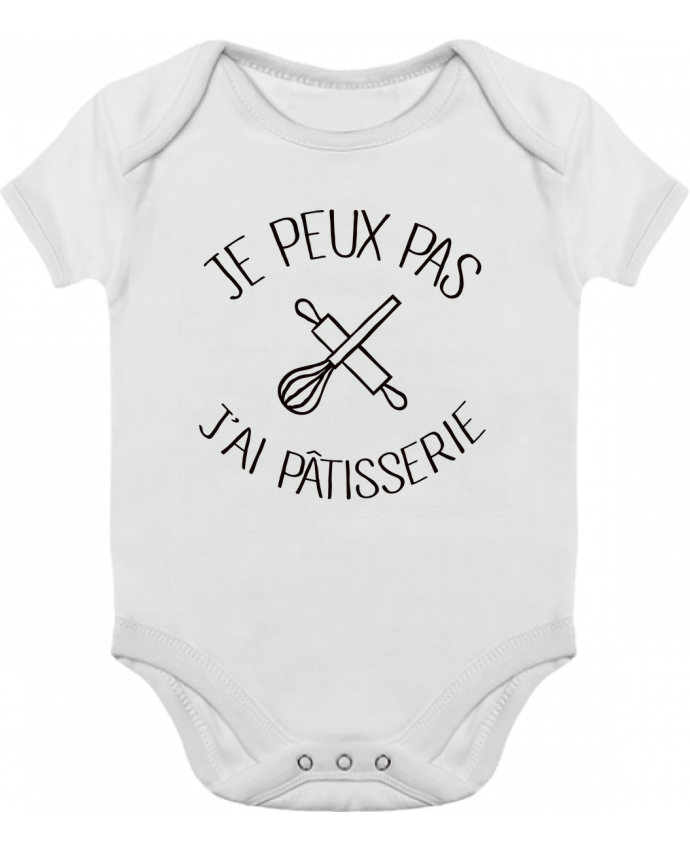 Baby Body Contrast Je peux pas j'ai pâtisserie by Freeyourshirt.com