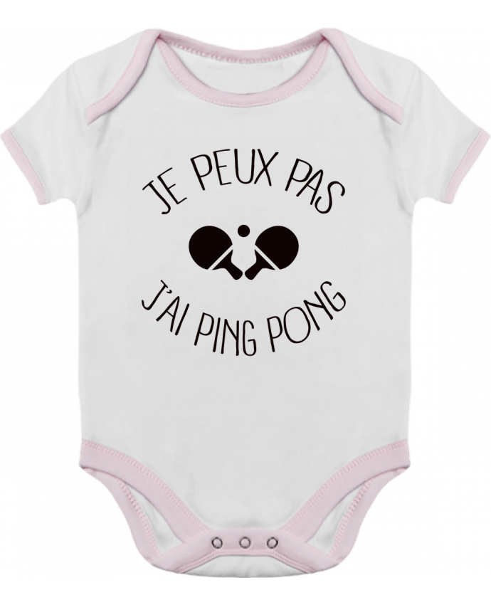 Baby Body Contrast je peux pas j'ai Ping Pong by Freeyourshirt.com