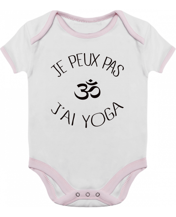 Body Bebé Contraste Je peux pas j'ai Yoga por Freeyourshirt.com