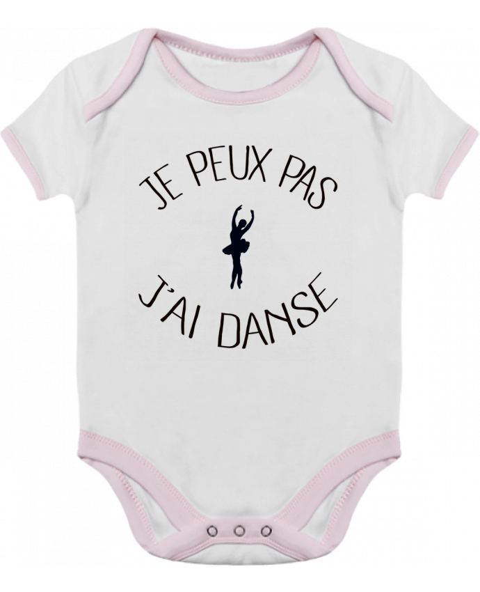 Body Bebé Contraste Je peux pas j'ai Danse por Freeyourshirt.com