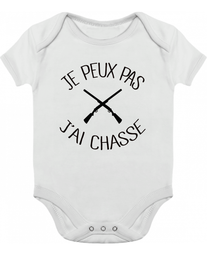 Baby Body Contrast Je peux pas j'ai chasse by Freeyourshirt.com