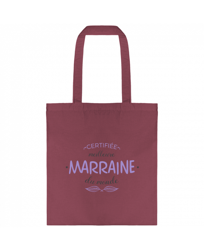 Tote-bag Certifiée meilleure marraine du monde par tunetoo
