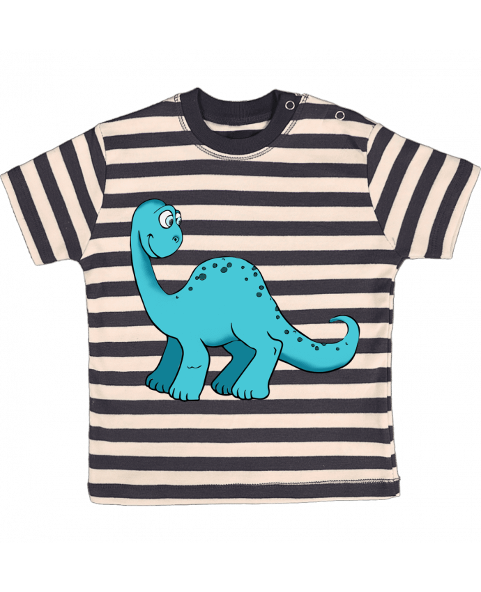 T-shirt baby with stripes Diplodocus by Celine
