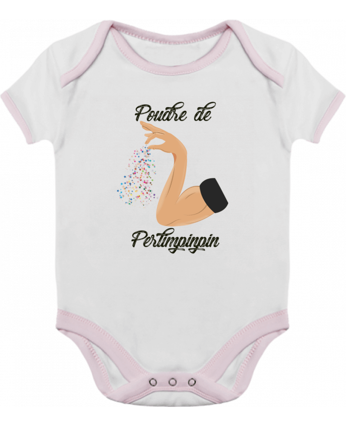 Body bébé manches contrastées Poudre de Perlimpinpin par tunetoo