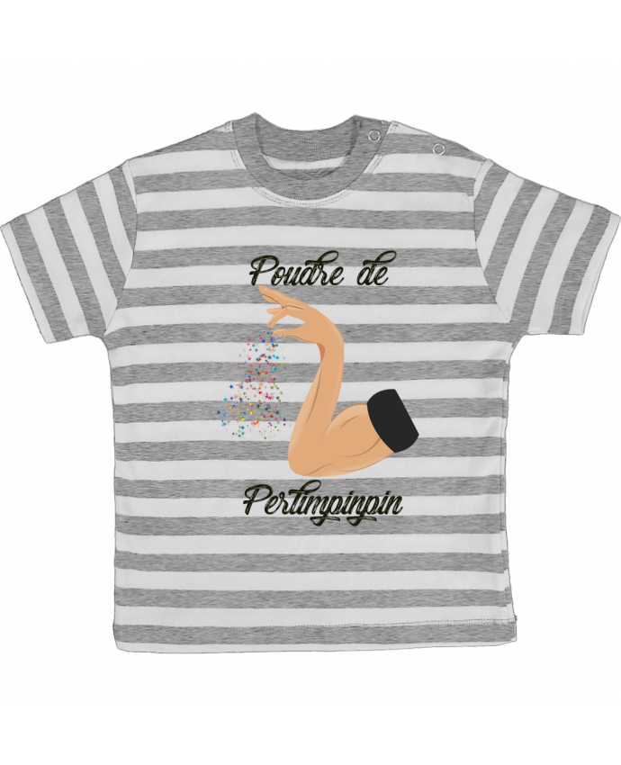 Tee-shirt bébé à rayures Poudre de Perlimpinpin par tunetoo