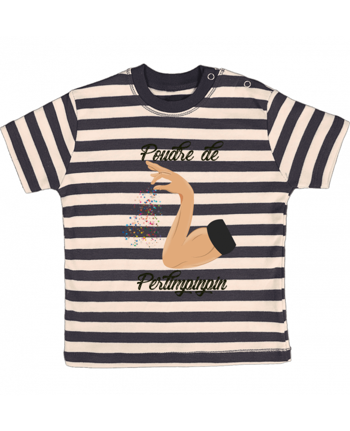 T-shirt baby with stripes Poudre de Perlimpinpin by tunetoo