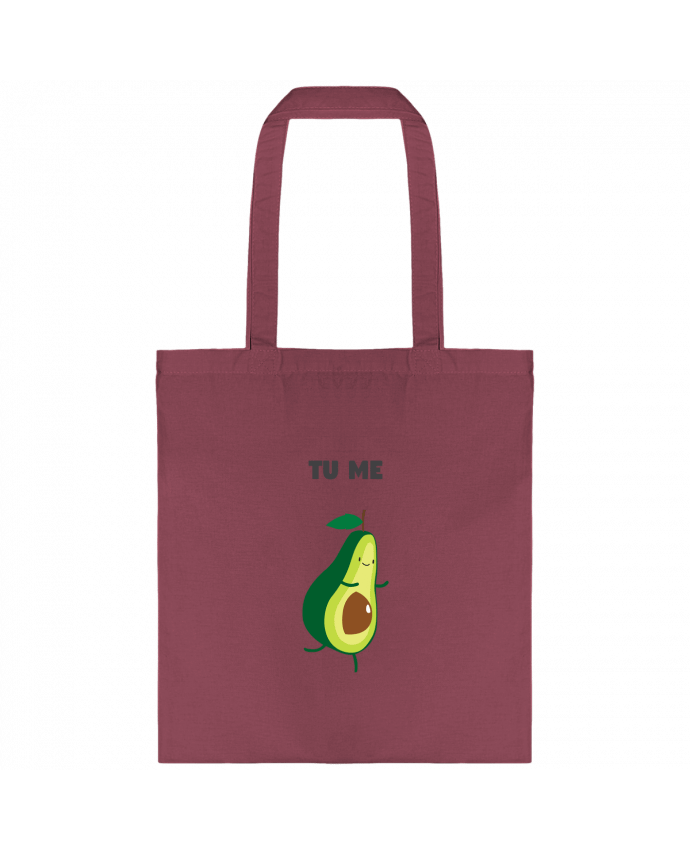 Tote-bag Tu me completas - Avocado par tunetoo