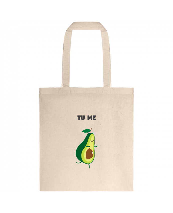 Tote-bag Tu me completas - Avocado par tunetoo