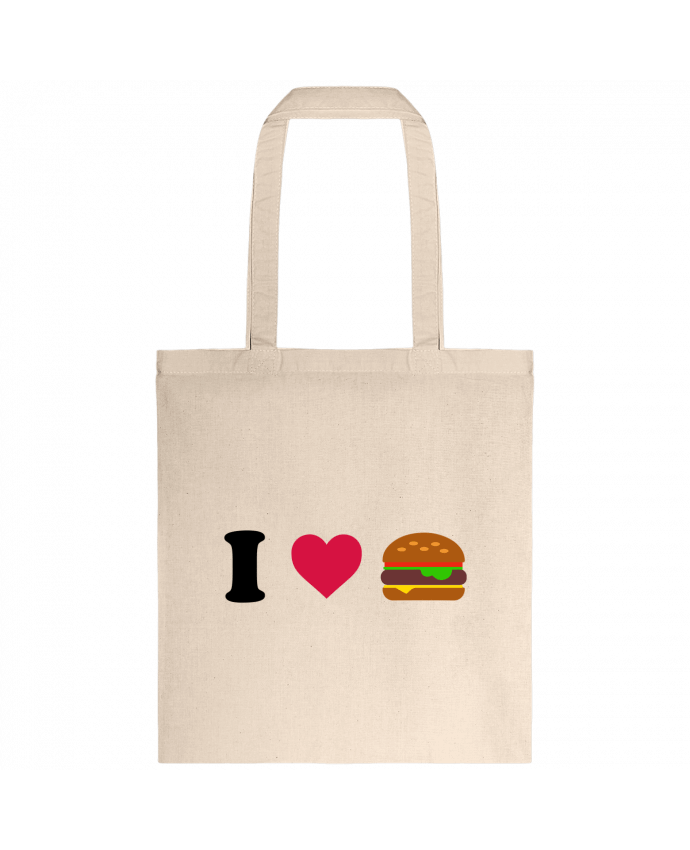 Tote-bag I love burger par tunetoo