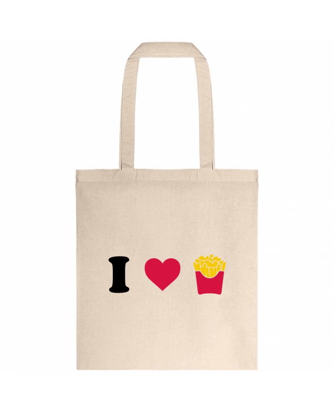 Tote-bag I love fries par tunetoo