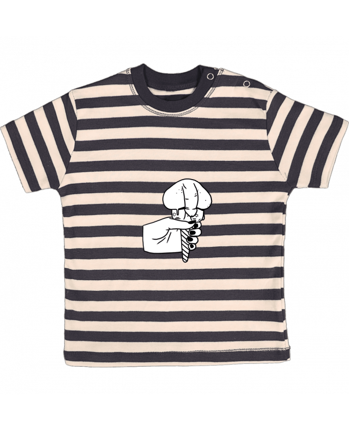 T-shirt baby with stripes Ice cream by tattooanshort