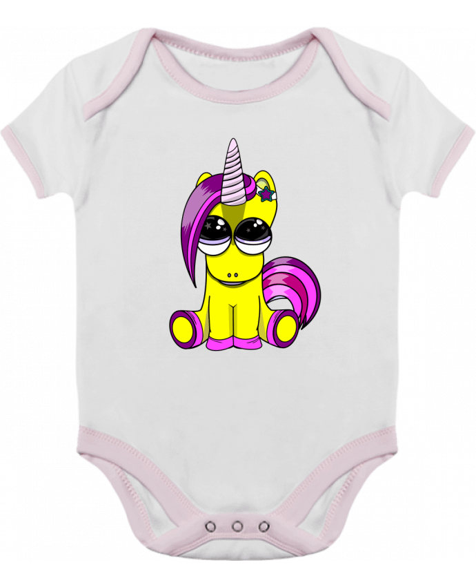 Body bébé manches contrastées bébé licorne par BOUTIQUE DU BARBU