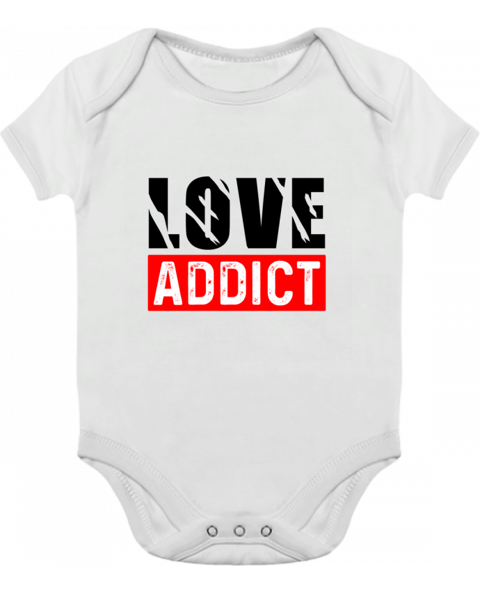 Body Bebé Contraste Love Addict por Sole Tshirt