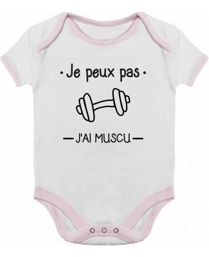 Baby Body Contrast Je peux pas j'ai muscu, musculation by Benichan