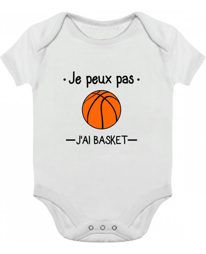 Baby Body Contrast Je peux pas j'ai basket,basketball,basket-ball by Benichan