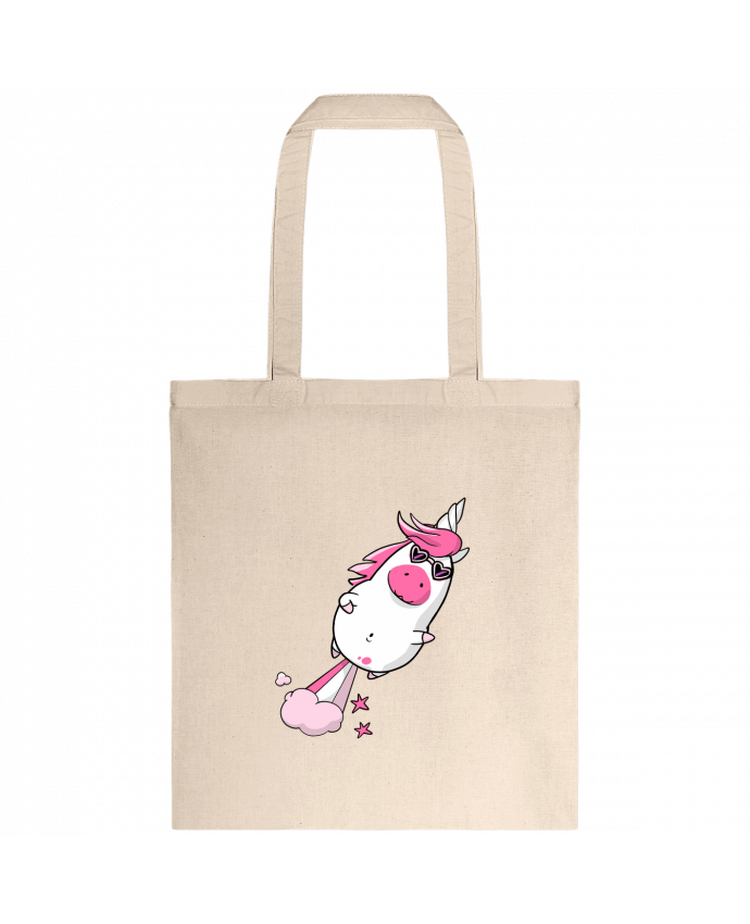 Tote-bag Licorne à propulsion naturelle - version 2 par TOMI AX