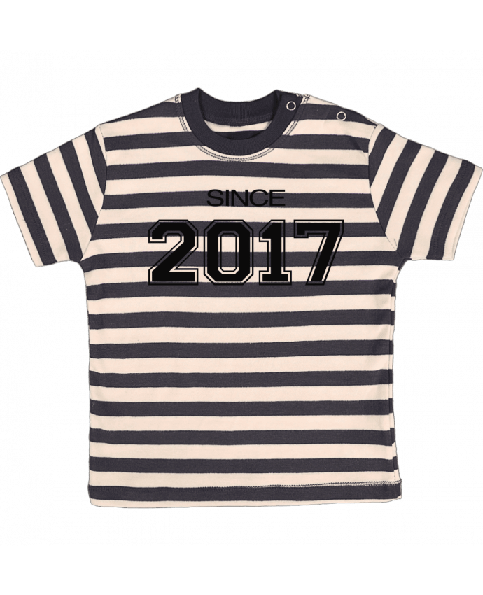 T-shirt baby with stripes Since 2017 by justsayin
