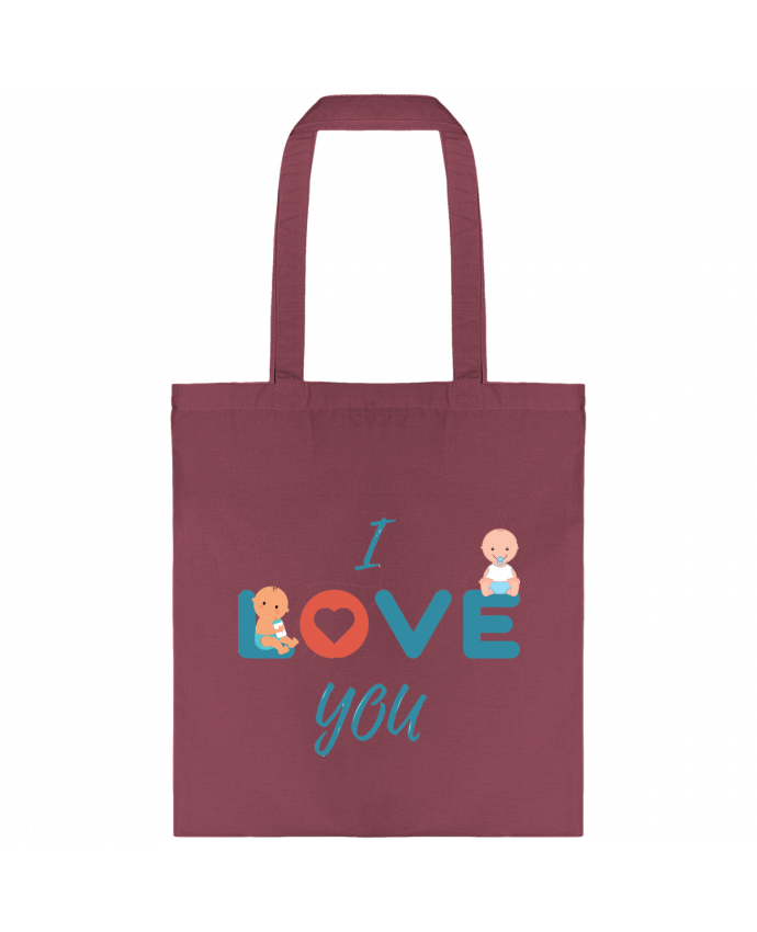 Tote-bag I love you par Lovebebe