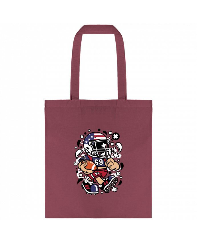 Tote-bag Football Américain Cartoon | By Kap Atelier Cartoon par Kap Atelier