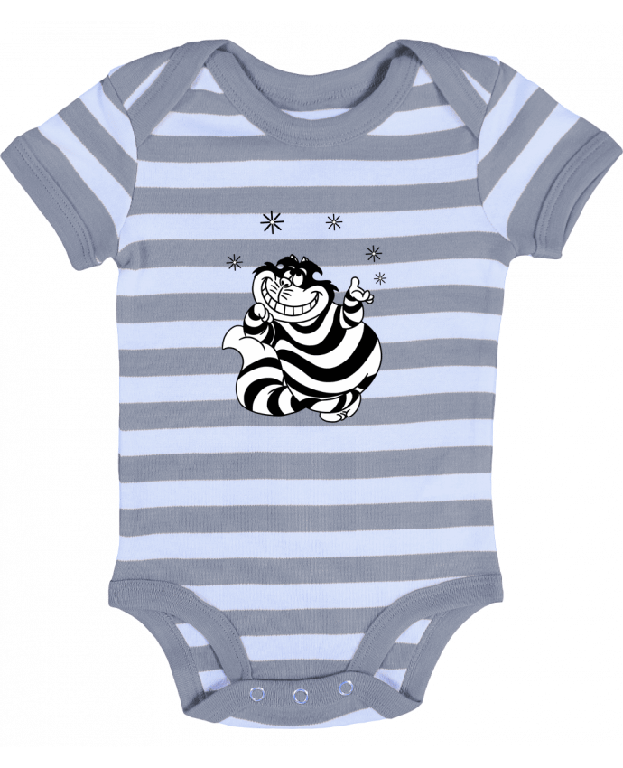 Baby Body striped Cheshire cat - tattooanshort