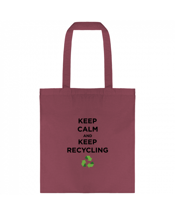 Tote-bag Keep calm and keep recycling par tunetoo