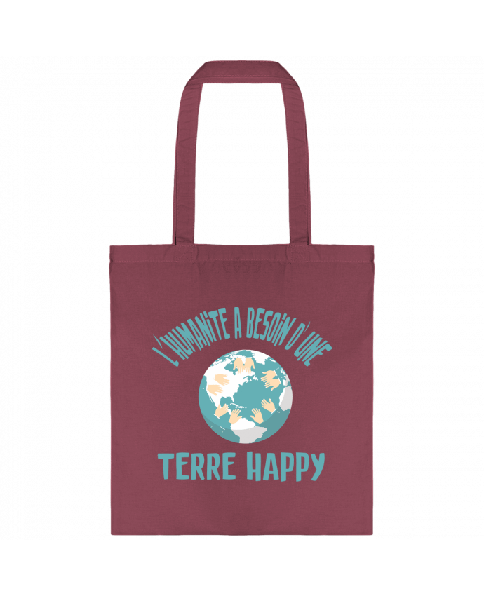Tote-bag L'humanité a besoin d'une terre happy par jorrie