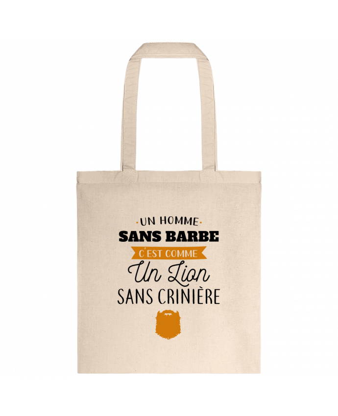 Tote-bag Un homme sans barbe par La boutique de Laura