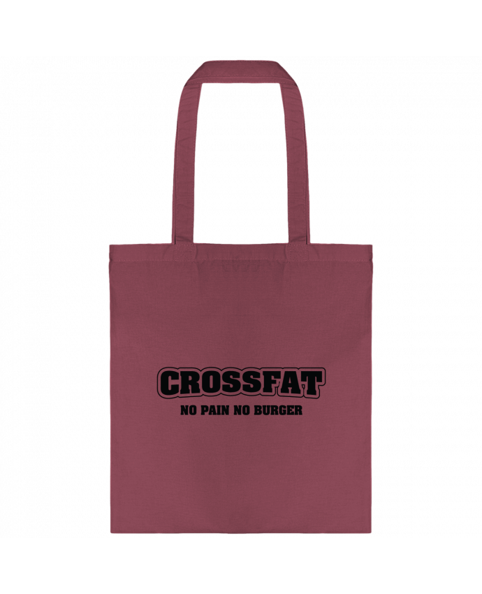 Tote-bag Crossfat - No pain no burger par tunetoo