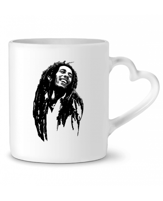 Mug coeur Bob Marley par Graff4Art