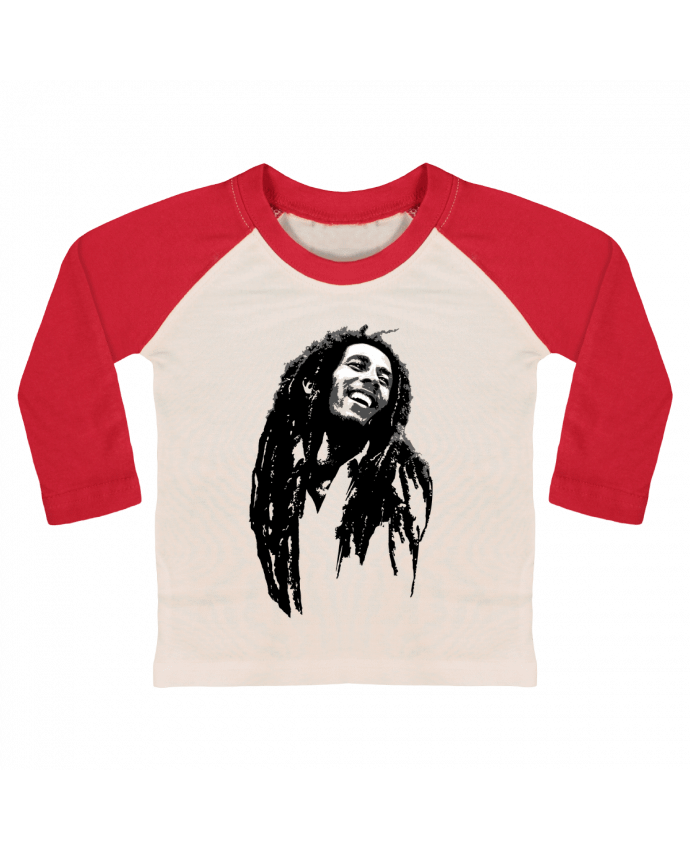 T-shirt baby Baseball long sleeve Bob Marley by Graff4Art
