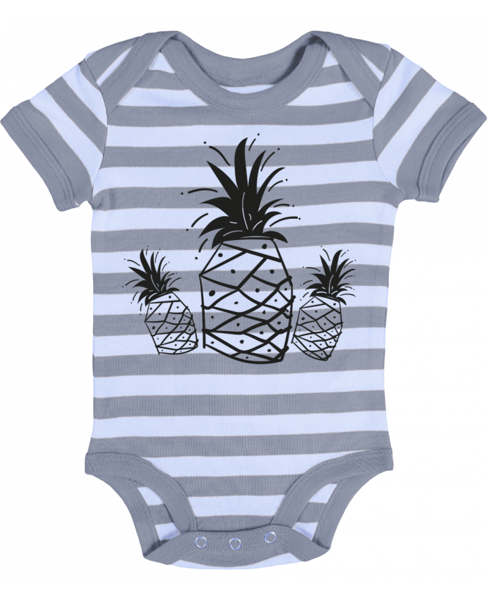 Baby Body striped CRAZY PINEAPPLE - IDÉ'IN