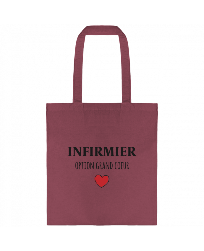 Tote-bag Infirmier option grand coeur par tunetoo