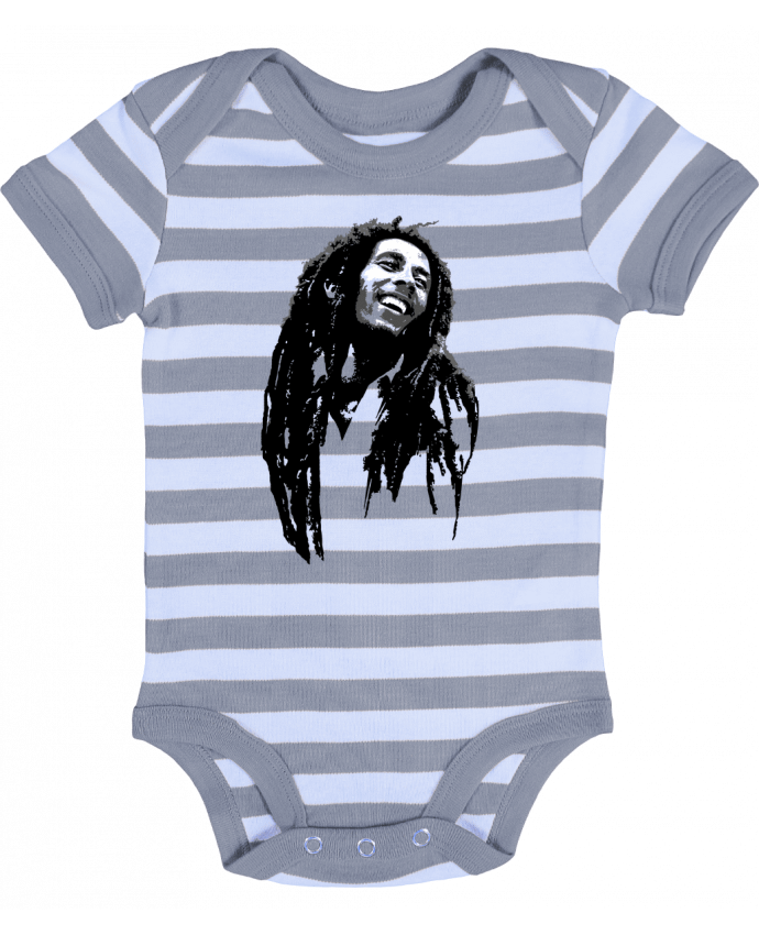 Baby Body striped Bob Marley - Graff4Art