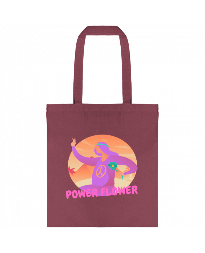 Tote-bag POWER FLOWER par Studio PauseDev