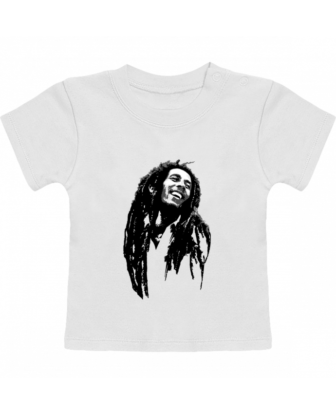 Camiseta Bebé Manga Corta Bob Marley manches courtes du designer Graff4Art