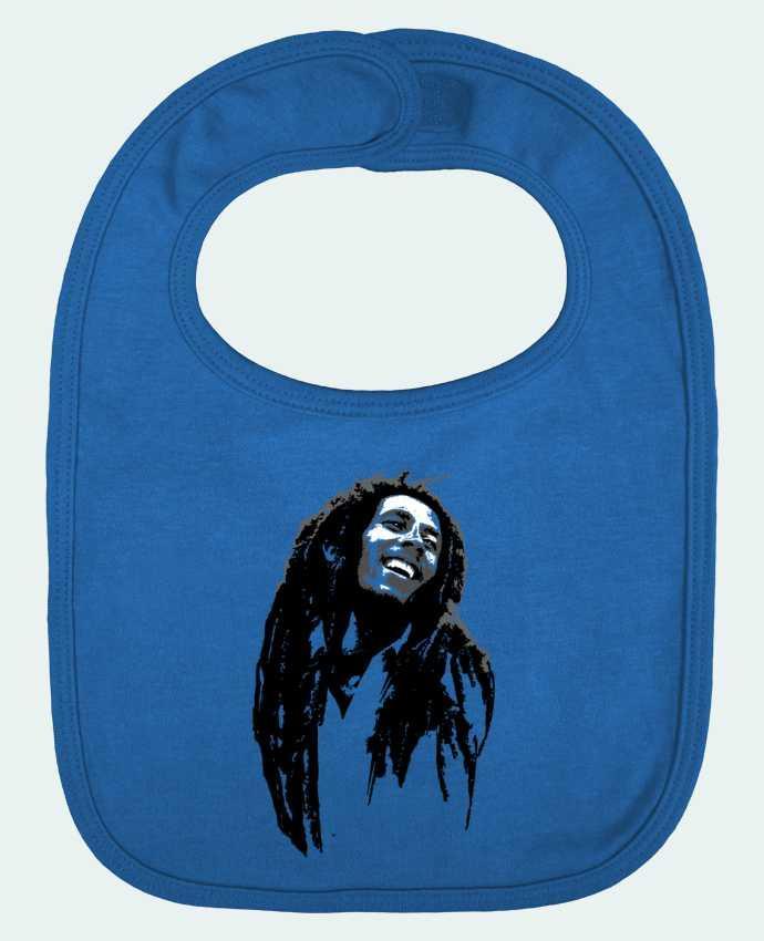 Baby Bib plain and contrast Bob Marley by Graff4Art