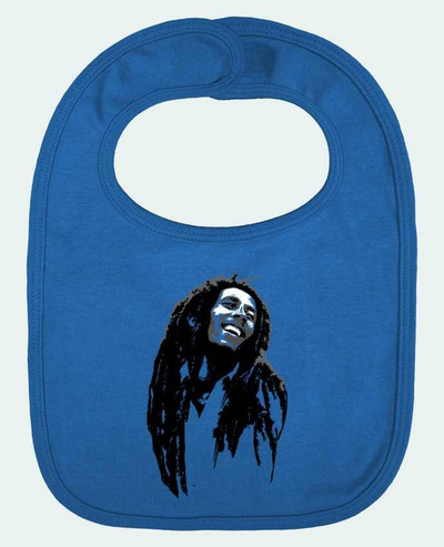 Bavoir bébé uni Bob Marley par Graff4Art