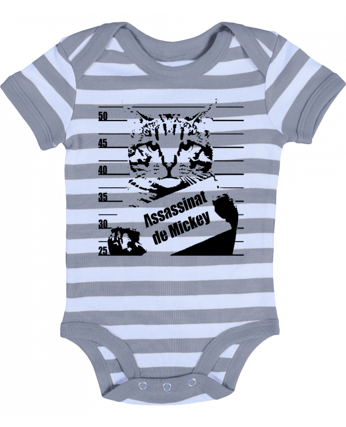 Baby Body striped Chat wanted - Graff4Art