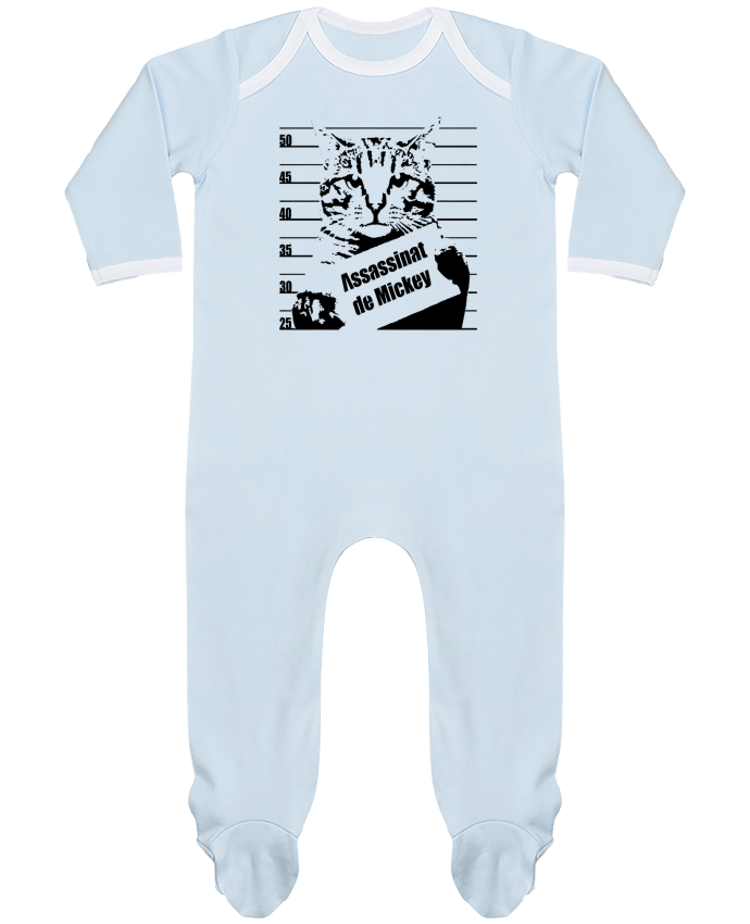 Body Pyjama Bébé Chat wanted par Graff4Art