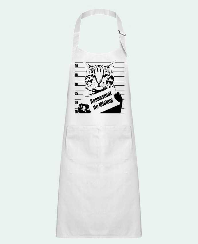 Kids chef pocket apron Chat wanted by Graff4Art