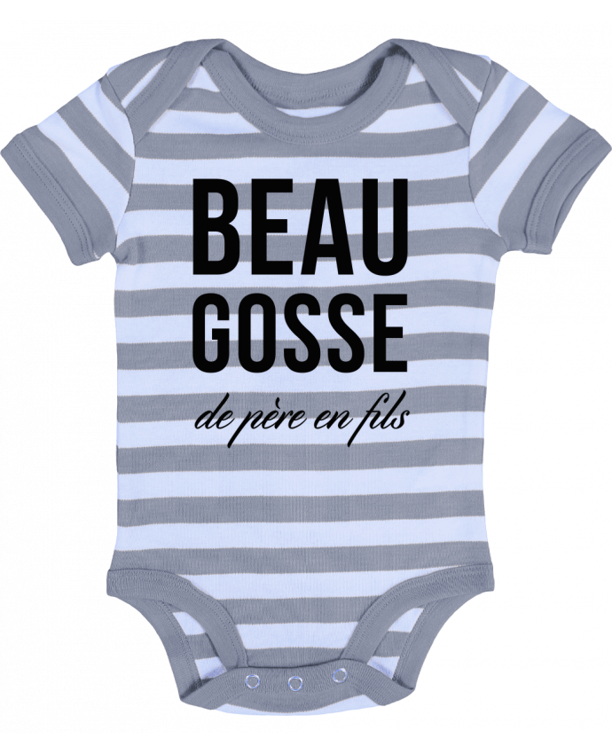 Body Bébé Rayé Beau gosse de père en fils - tunetoo