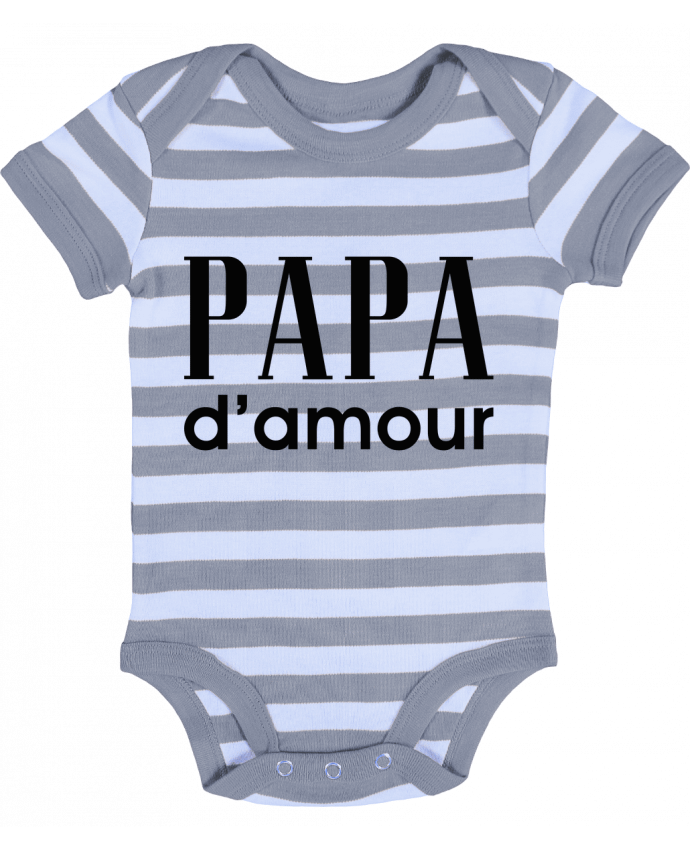 Baby Body striped Papa d'amour - tunetoo